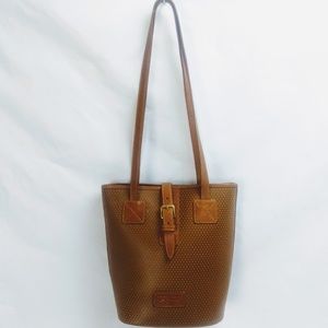 VINTAGE DOONEY & BOURKE CABRIO TAN BUCKET TOTE EUC